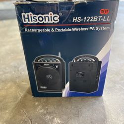 Hisonic HS120BT Portable Bluetooth Pa System With Wireless Microphones