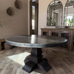 potato barn round dining table 