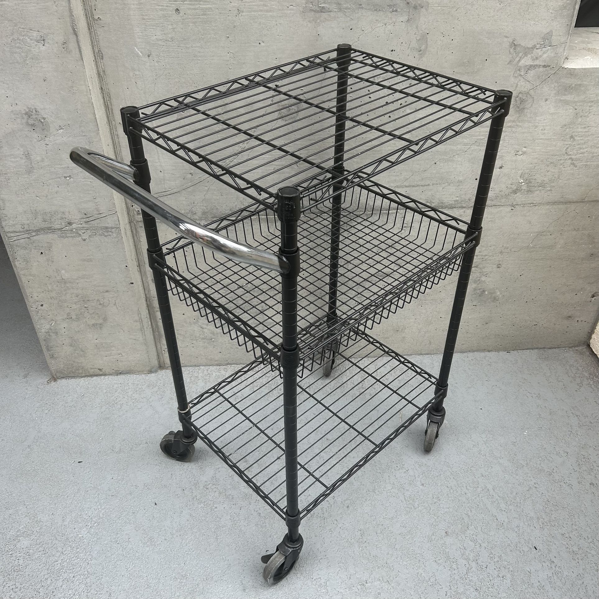 NSF Restaurant Grade 3 Tier stainless steel Rolling Microwave Cart Kitchen Pantry Garage Storage Wine Rack