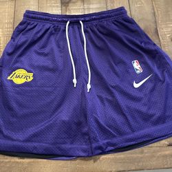 Lakers Nike Standard Issue Reversible Shorts Mens Size Medium