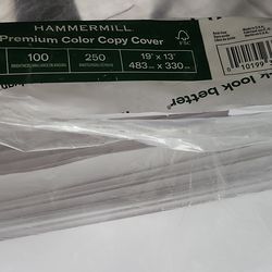 Hammermill premium color copy cover cardstock 80lb ,250 sheets
