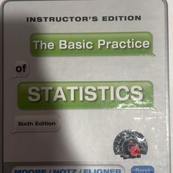 Instructors Edition The Basic Practice Of Statistics Sixth Edition 