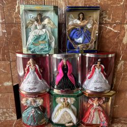 8 Holiday & Collector Edition Barbie Dolls – Beautiful Display Pieces!