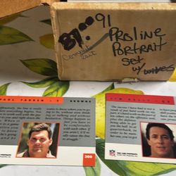 1991 NFL Pro Line Portraits Complete Set (300 Cards)  w/ 7 Wives Cards "Beauty"