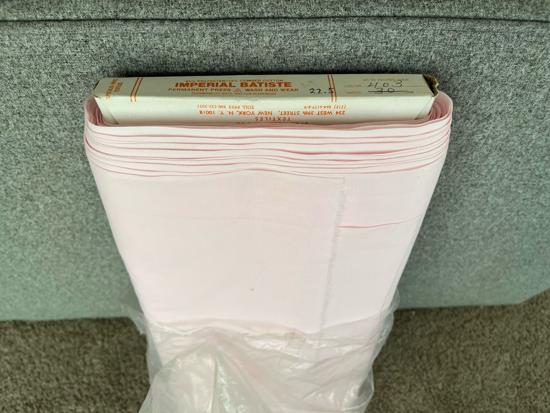 Vintage Imperial Pink Fabric