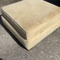 Large Yellow Ottoman
