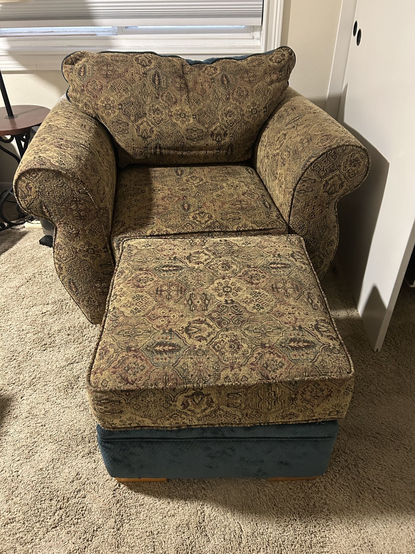 Chair And ottomon