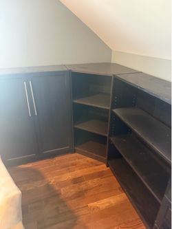 3-Piece Corner IKEA Billy Bookcase Unit
