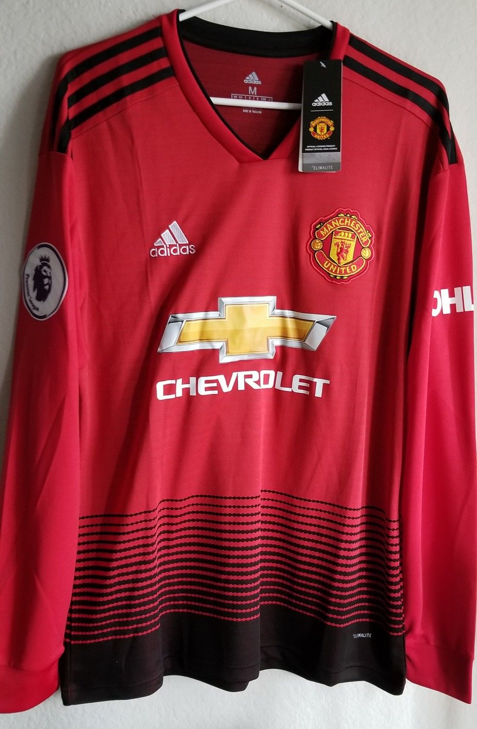 Adidas Mens 2018/19 Man united Home jersey Long sleeves ORIGINAL