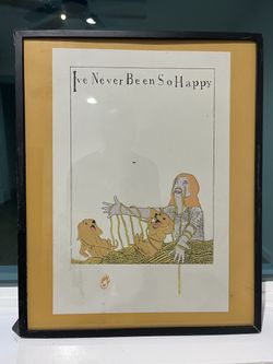 Aron Taylor "I've Never Been So Happy" Signed Screen Print, 2010, Framed