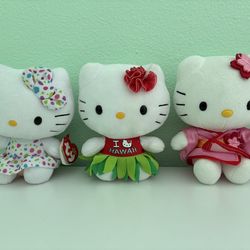 6-inch Ty Beanie Baby/Sanrio Hello Kitty Plush