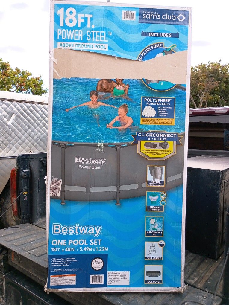 Best Way 18ft Power Steel Above Ground Pool