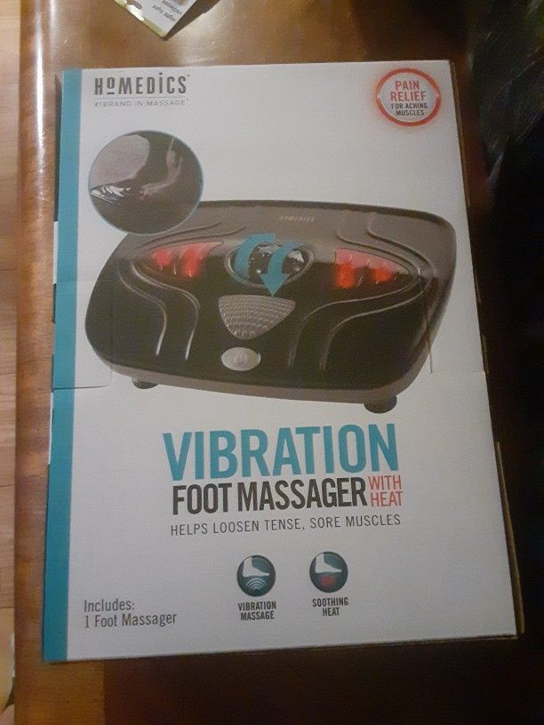 NIB Homedics Vibration Foot Massager With Heat