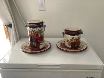 Decorator Design Florals sets Jar