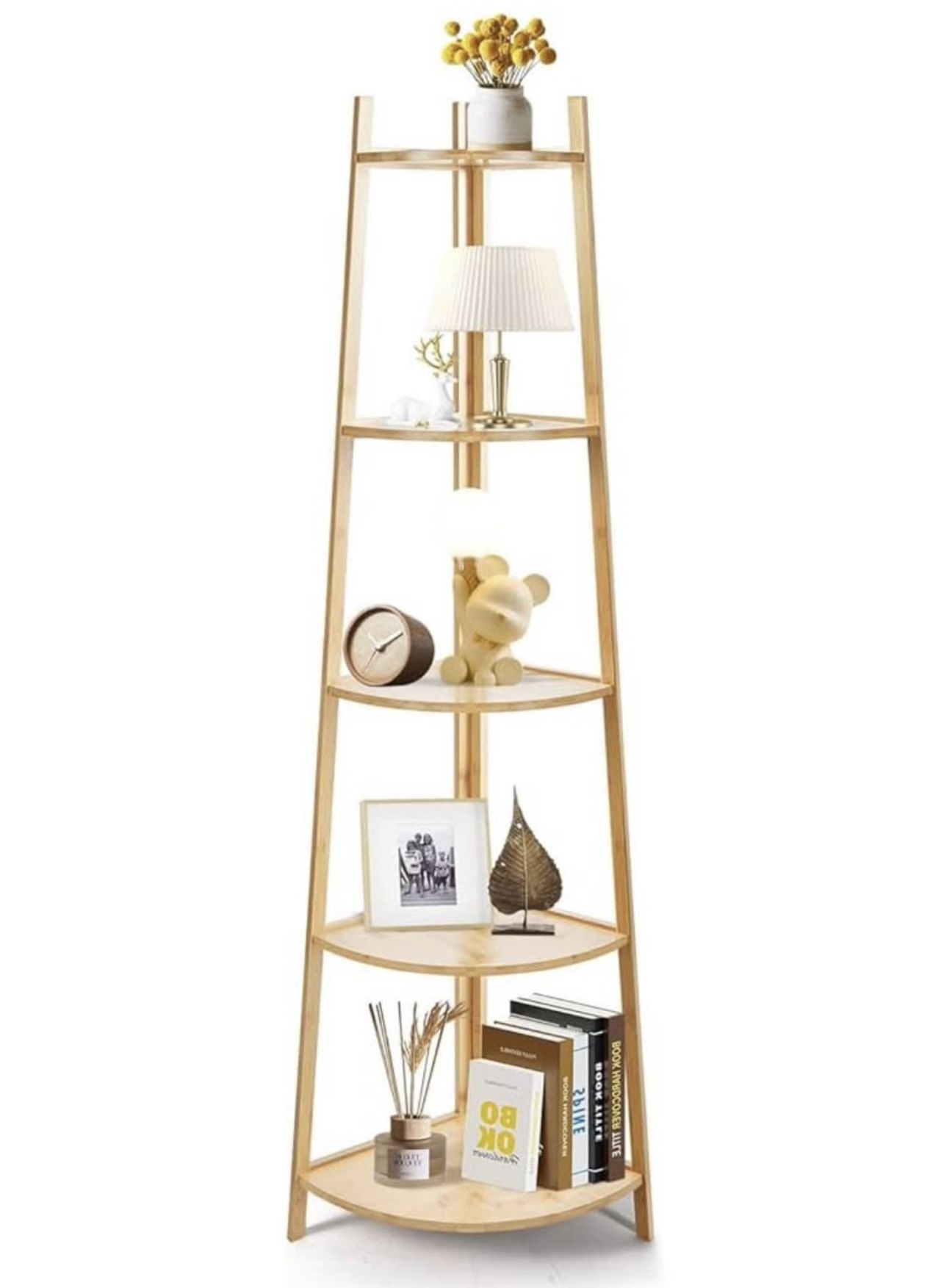 Corner bamboo shelf - NEW in box