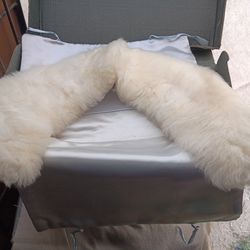White Fox Fur Shoulder Wrap
