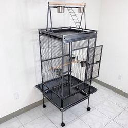 BRAND NEW $155 Large 68-inch Tall Bird Cage with Rolling Stand for Parrots Parakeets Cockatiel Lovebird