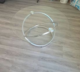 Glass coffee table
