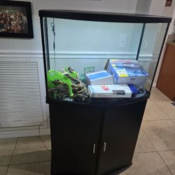 Aquarium Matching Cabinet And Accessories 