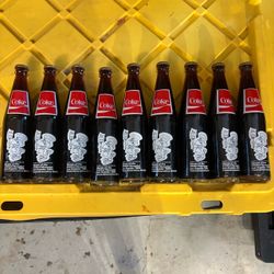 1984 LA Olympics Coca-Cola Commemorative Bottles Set of 9