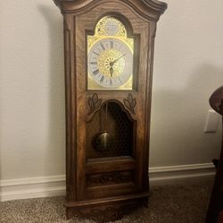 Original Tempus Fugit Grandfather Wall Clock
