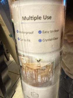 Table Cover,Plastic Tablecloth,Anti-Scratch Table Protector,Crystal Clear Desk Mat