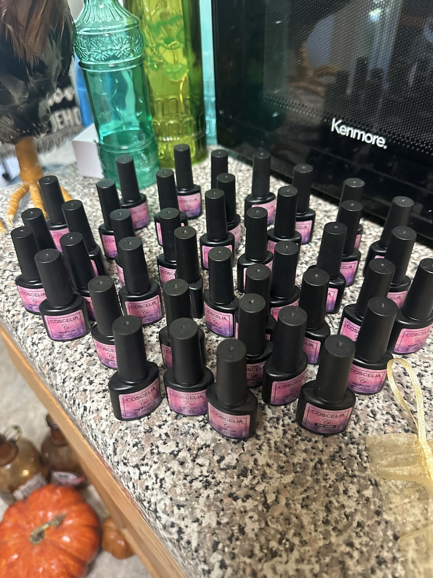 Gel Nail Polishes, Toe Separators And Pedicure Sandals 