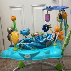 Like NEW Bright Starts Disney Baby Finding Nemo Sea of Activities Baby Activity Center Jumper with Interactive Toys