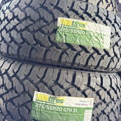 275/55/20 TBB  New Tires Set Of 4 Installed And Balanced Set De 4 Llantas Nuevas Instaladas Y Balanceadas