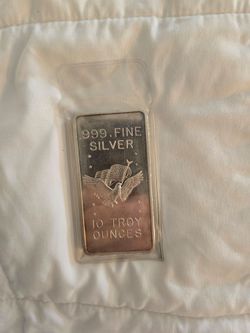 10 Troy Ounce .999 Solid Silver U.S.Assay Office Bar