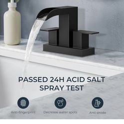 Bathroom Faucets for 2 Hole or 3 Hole, Waterfall 4 Inch A 15 Bl $30
