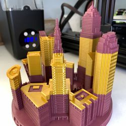 City Of Cleveland Model In Wine And Gold 