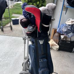 Golf Clubs, Bag, Accessories 