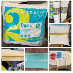 Lot of Pillows and Foam Pieces for Crafting