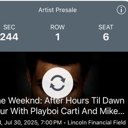 The Weeknd Concert Tickets In Philadelphia 