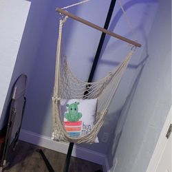hanging chair w/ stand included