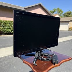 Acer 20” Inch Flatscreen LCD Computer Monitor Display - Model G206HL