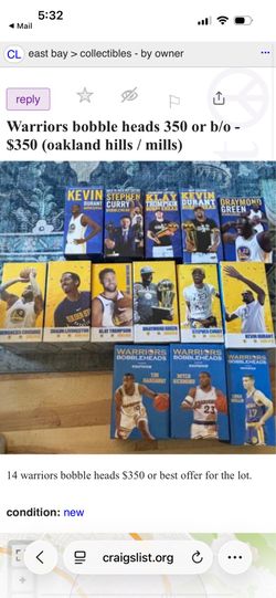 14 warriors bobble heads (still in box)