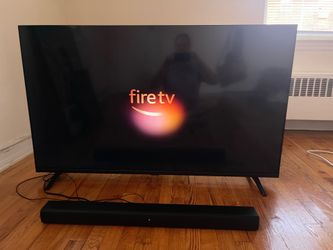 55” INSIGNIA 4K FIRE TV  W/ SOUNDBAR