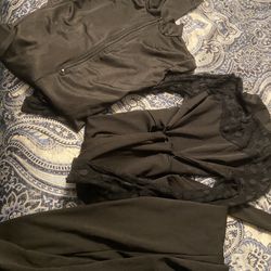 Set Of Two Black One Piece Outfits Size Small. Used Once Each 