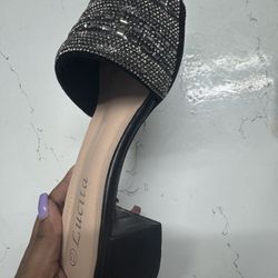 Heel With Glitter 7 1/2