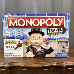 Monopoly Travel World Tour Dry Erase Game