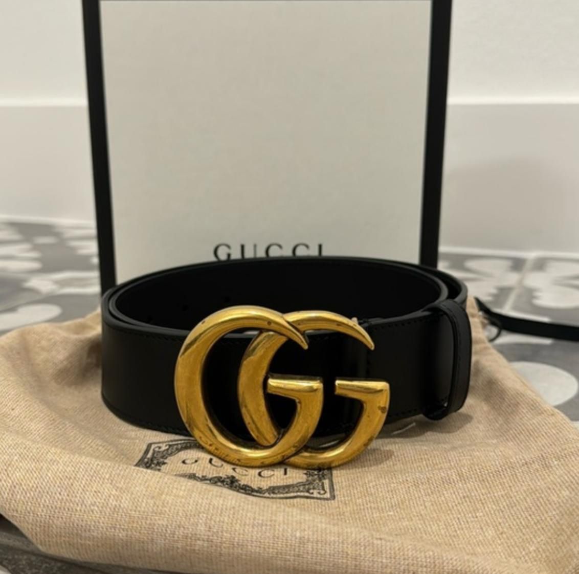 Gucci leather belt women