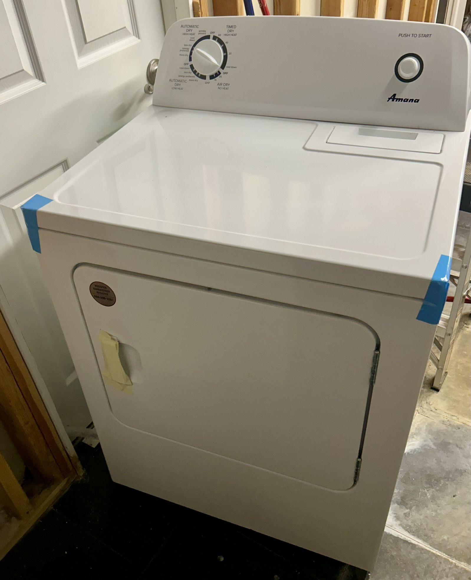 Amana 6.5-cu ft Vented Electric Dryer (White)
