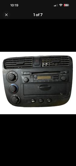 01-05 HONDA CIVIC Center Dash Vents Radio Bezel Trim w/Climate Control OEM