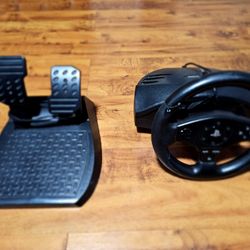 PS4 Steering Wheel And Pedals