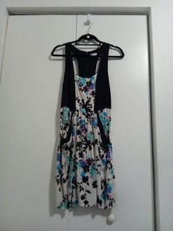 Racerback floral dress