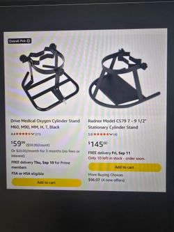 Oxygen/cylinder stands