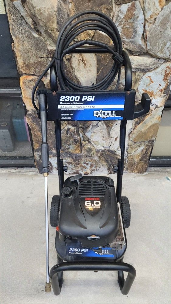 Excell Gas Pressure Washer 2300 PSI 6 HP Runs Great Good Pressure! 🌬️💦