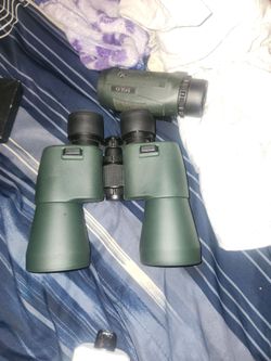 Binoculars and monocular.